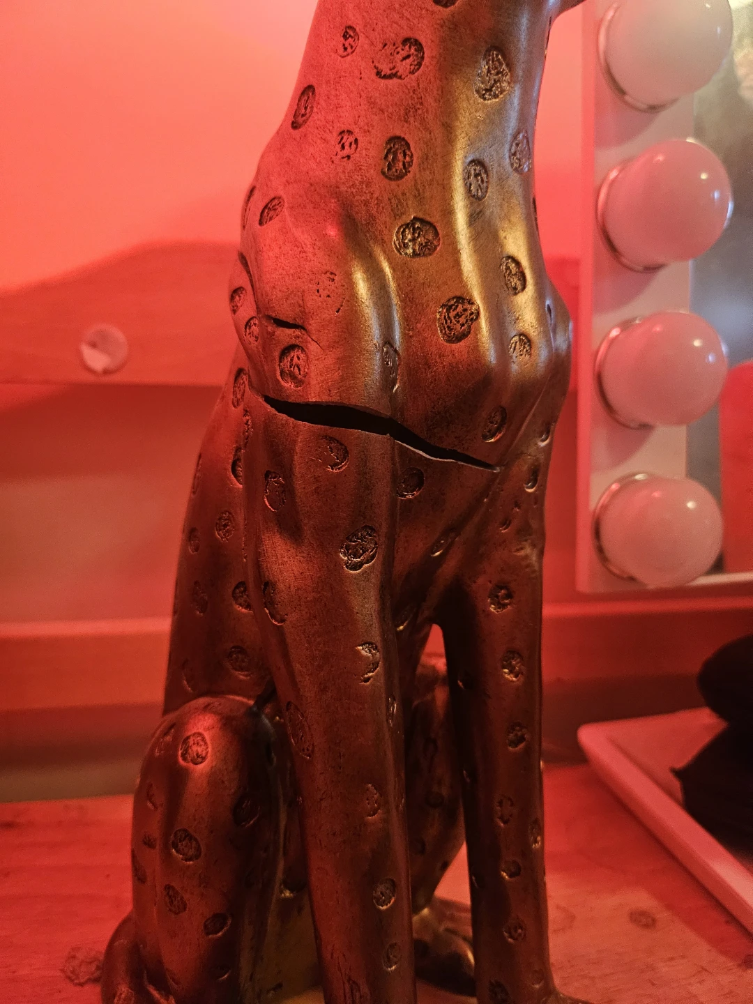 Vintage Cheetah Lamp - photo 3