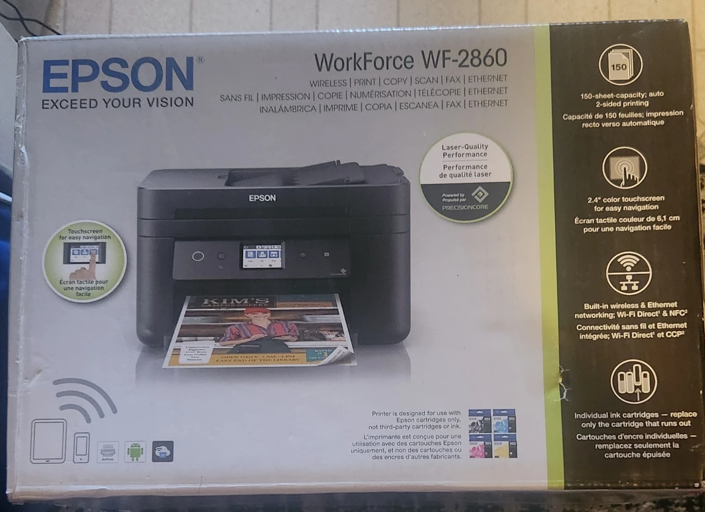 Epson WorkForce WF-2860 All-in-One Printer - photo 2