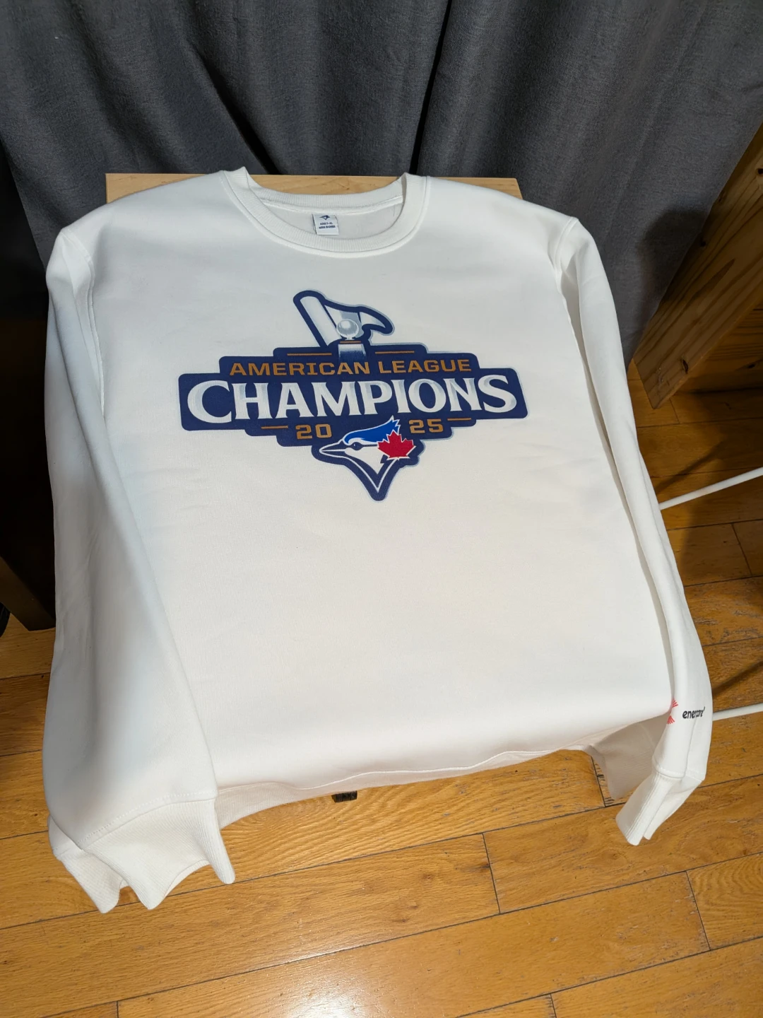 White Toronto Blue Jays American League Champions Sweatshirt