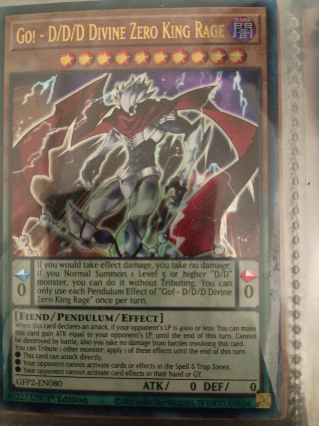 Yu-Gi-Oh! Go! - D/D/D Divine Zero King ⚽ Card
