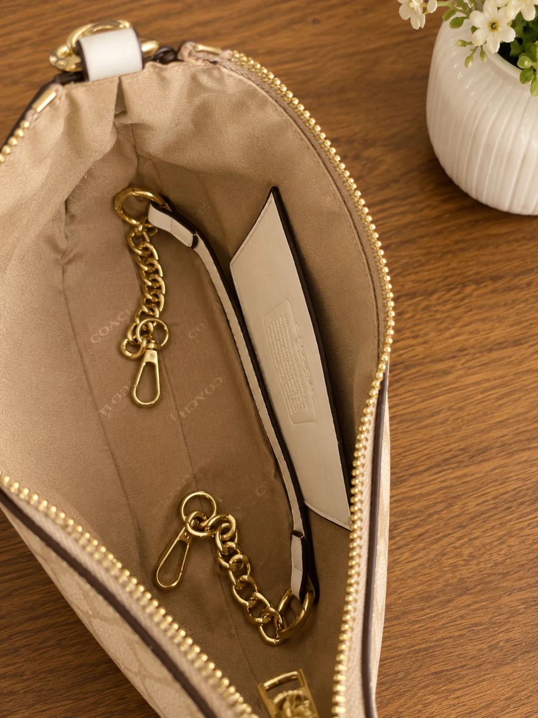 Coach Signature Canvas Wristlet Pouch - photo 4