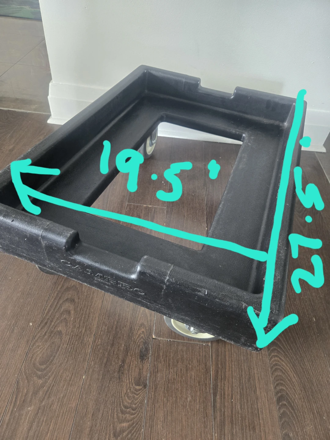 CAMBRO Black Dolly with 4 Wheels - photo 5