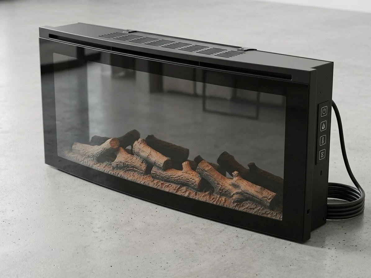 Twin-Star 48" Curved Electric Fireplace Insert - 1500W