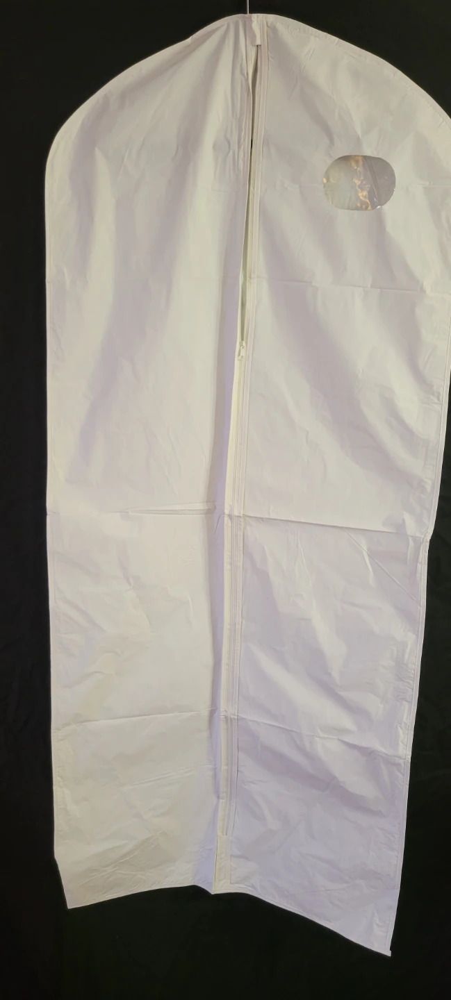 White Garment Bags with Zipper and Handle ⚽ - photo 2