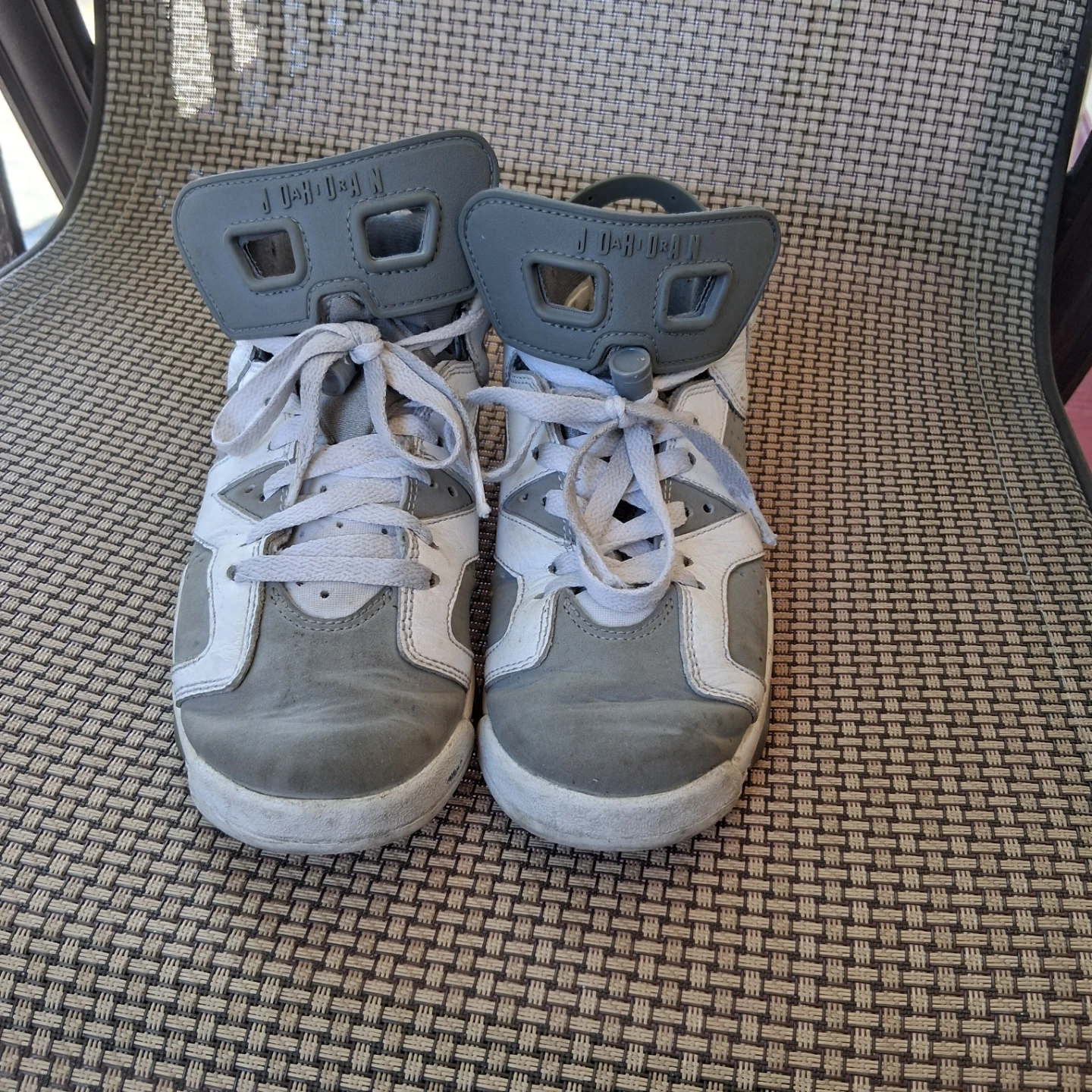 Jordan 6 Retro White Grey Sneakers - photo 4