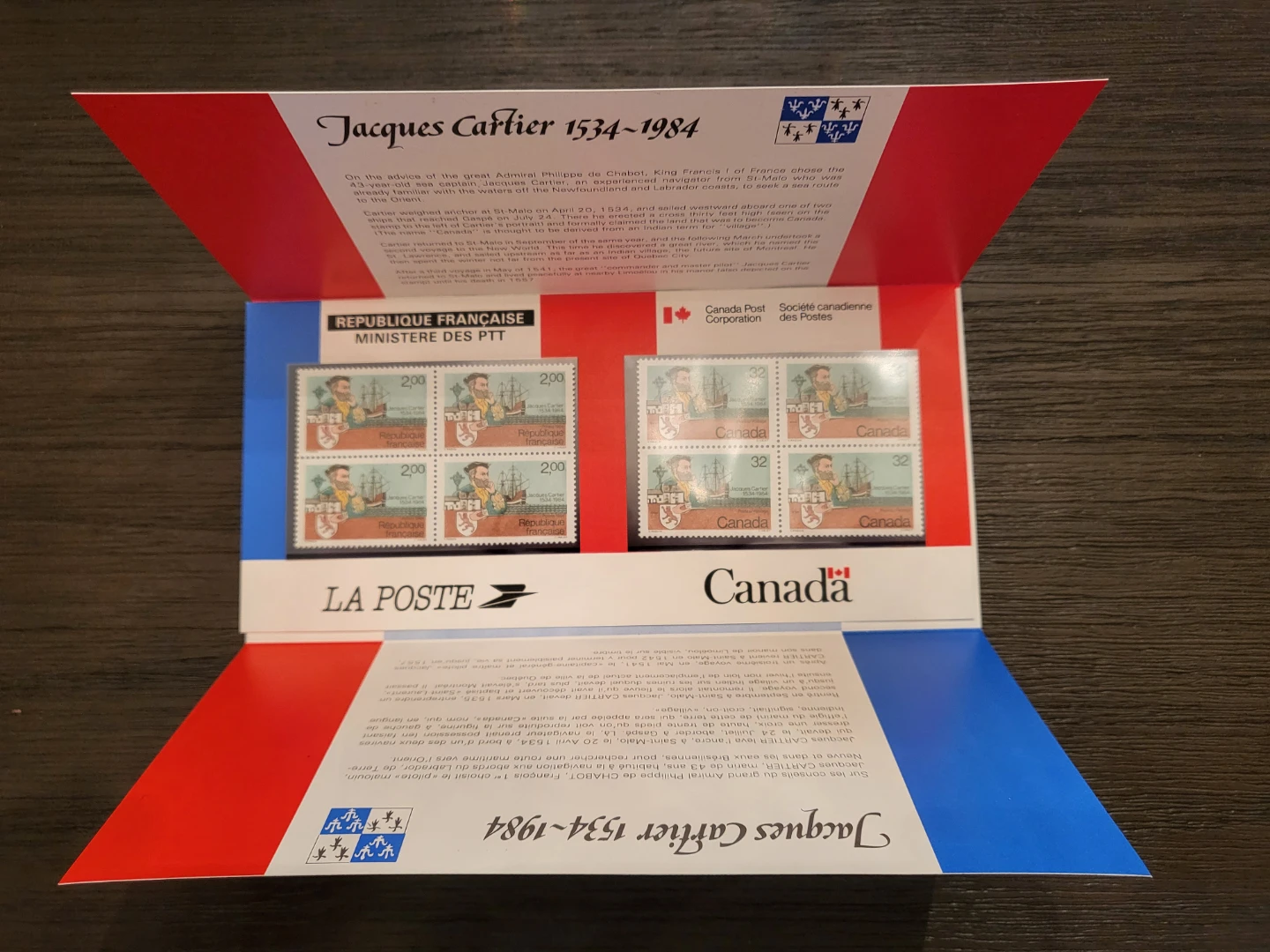 Vintage Jacques Cartier 1534-1984 Stamp Collection - photo 3
