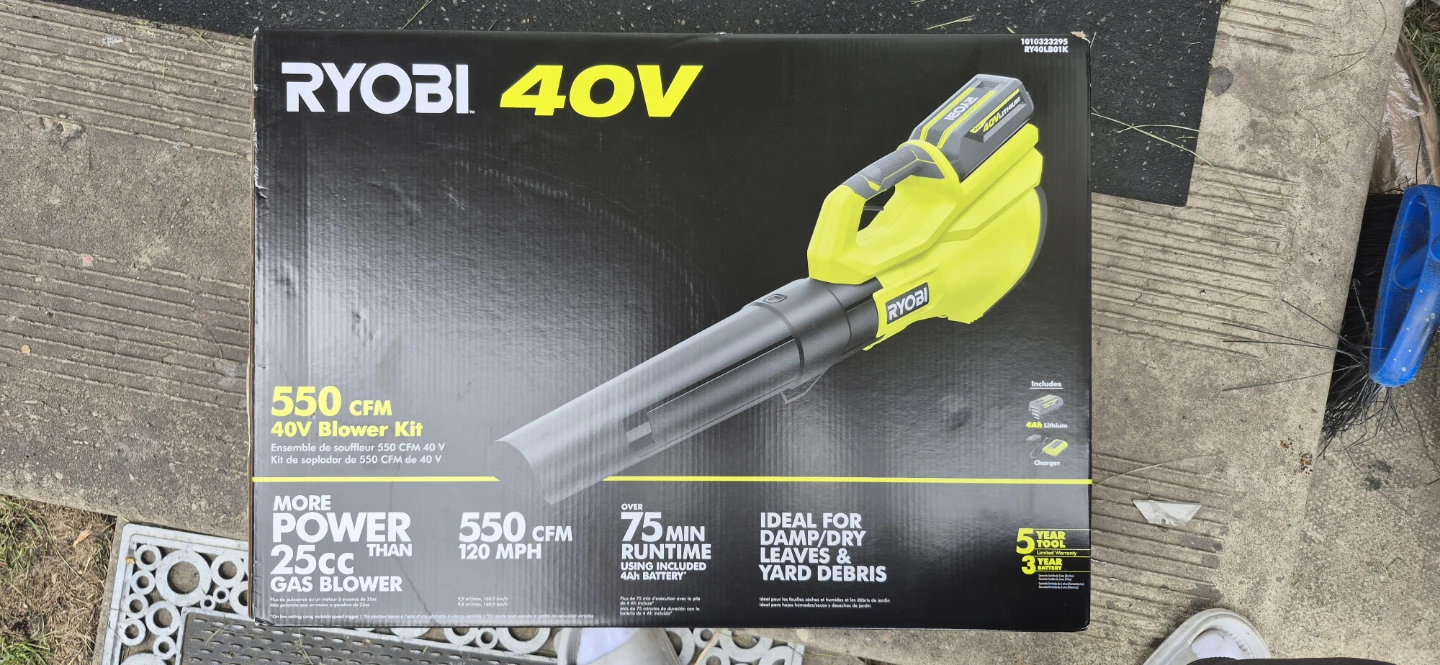 Ryobi 40V 550 CFM Blower Kit