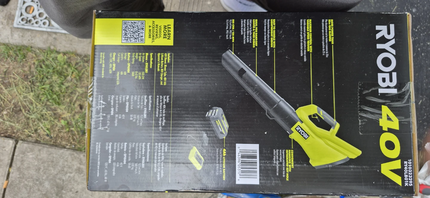 Ryobi 40V 550 CFM Blower Kit - photo 2