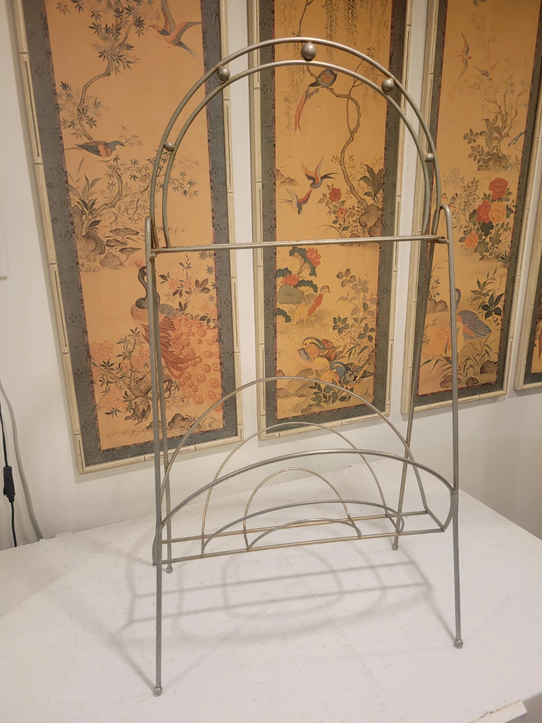Mid Century Modern Atomic Magazine or Record Rack. Plant Stand