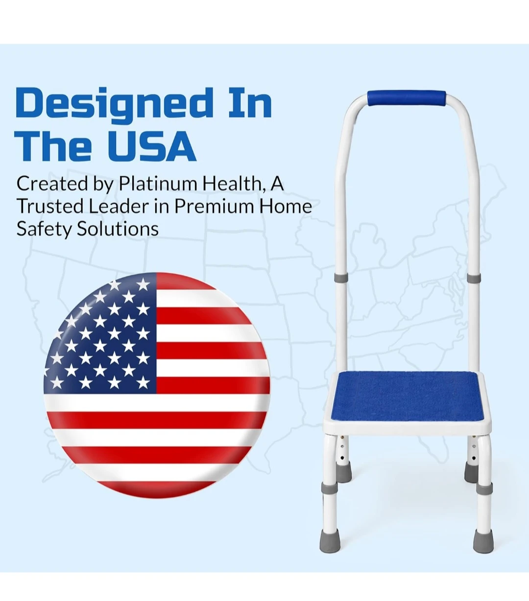 Platinum Health Adjustable Step Stool with Handle - photo 2