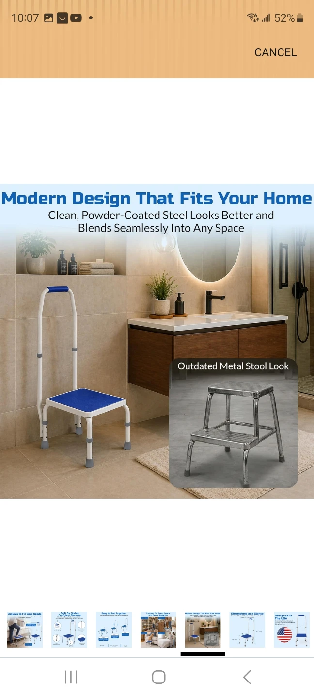 Platinum Health Adjustable Step Stool with Handle - photo 3
