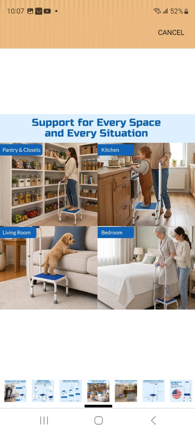 Platinum Health Adjustable Step Stool with Handle - photo 4