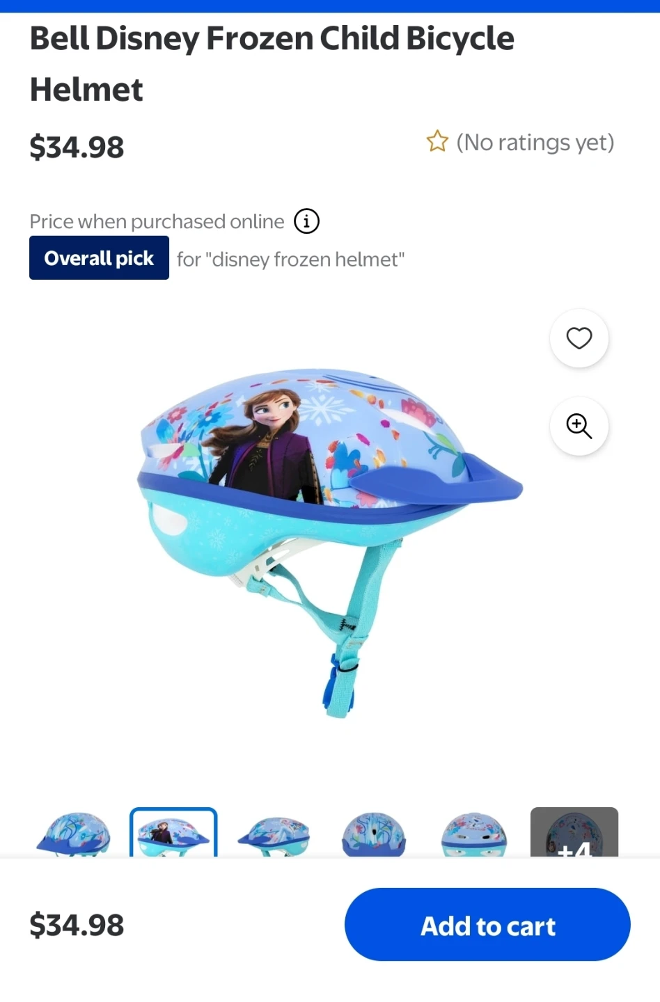 Bell disney frozen child bicycle helmet