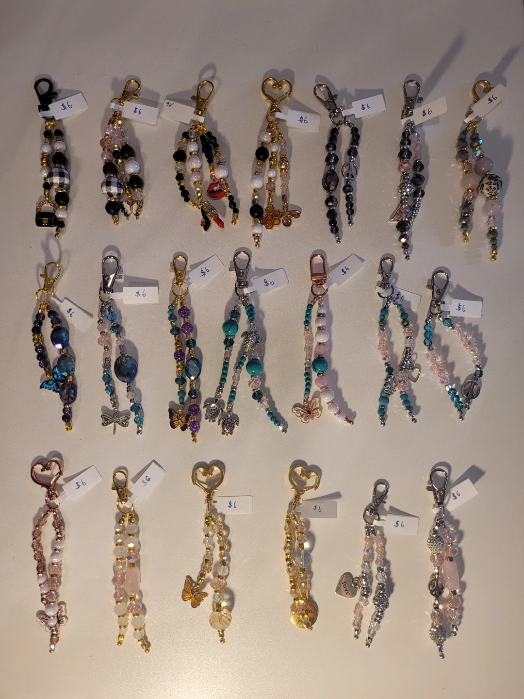 Handmade Beaded Keychains/Charms - photo 3