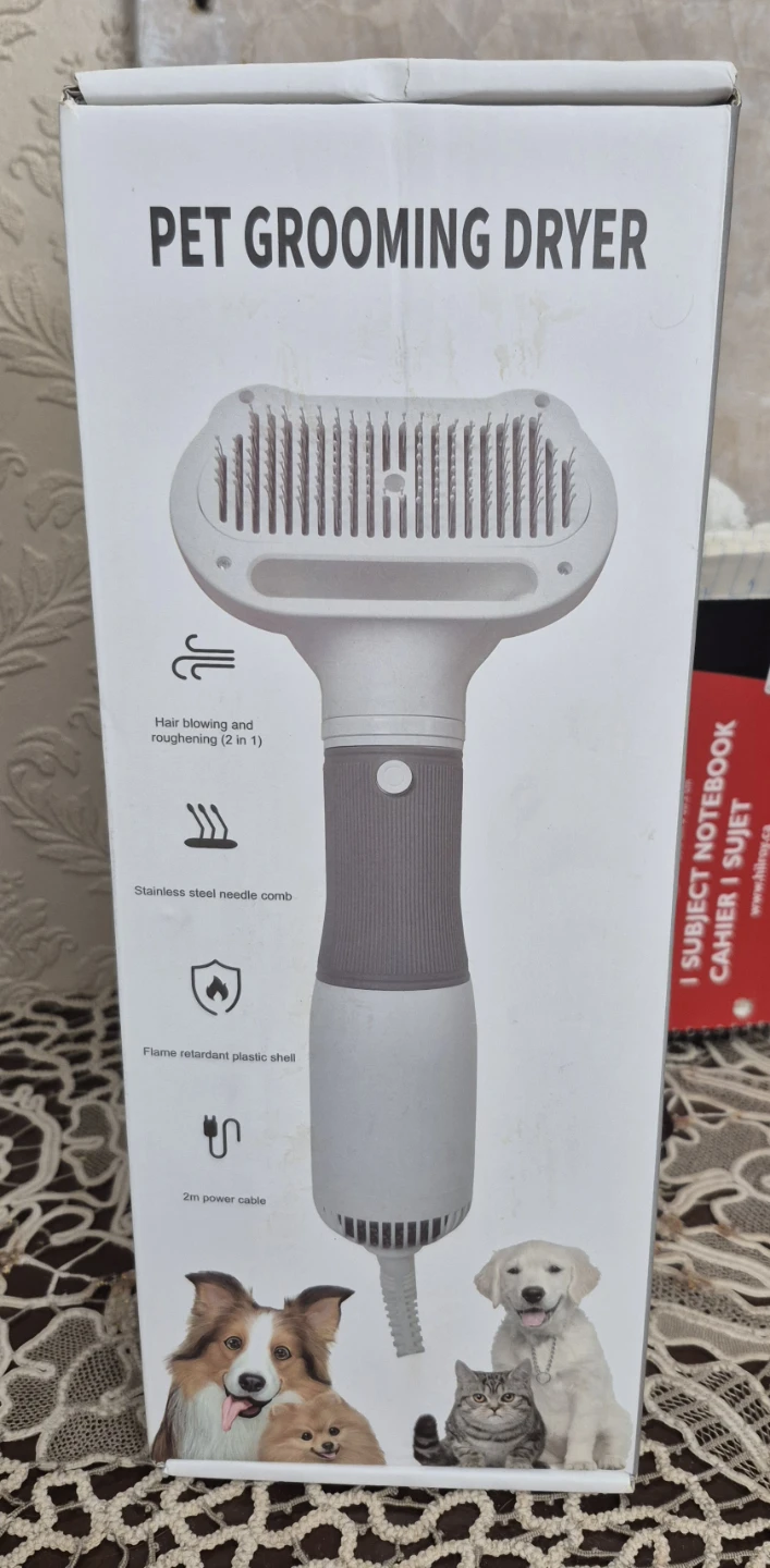 2-in-1 Pet Grooming Dryer and Slicker Brush