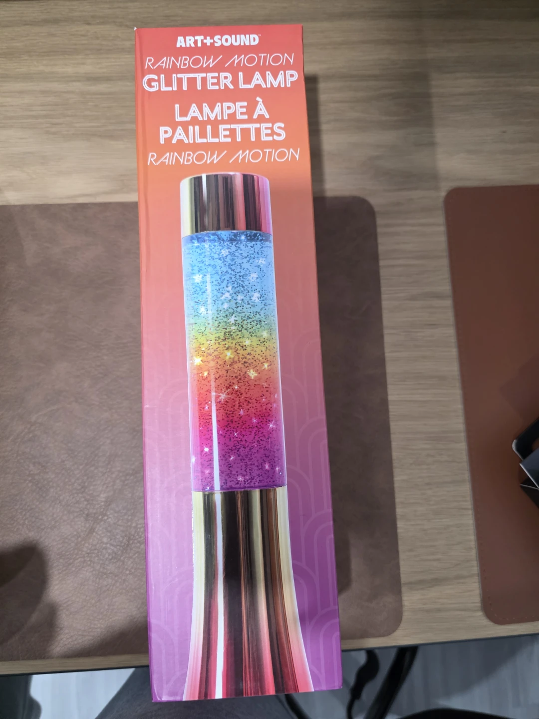 ART+SOUND Rainbow Motion Glitter Lamp unopened
