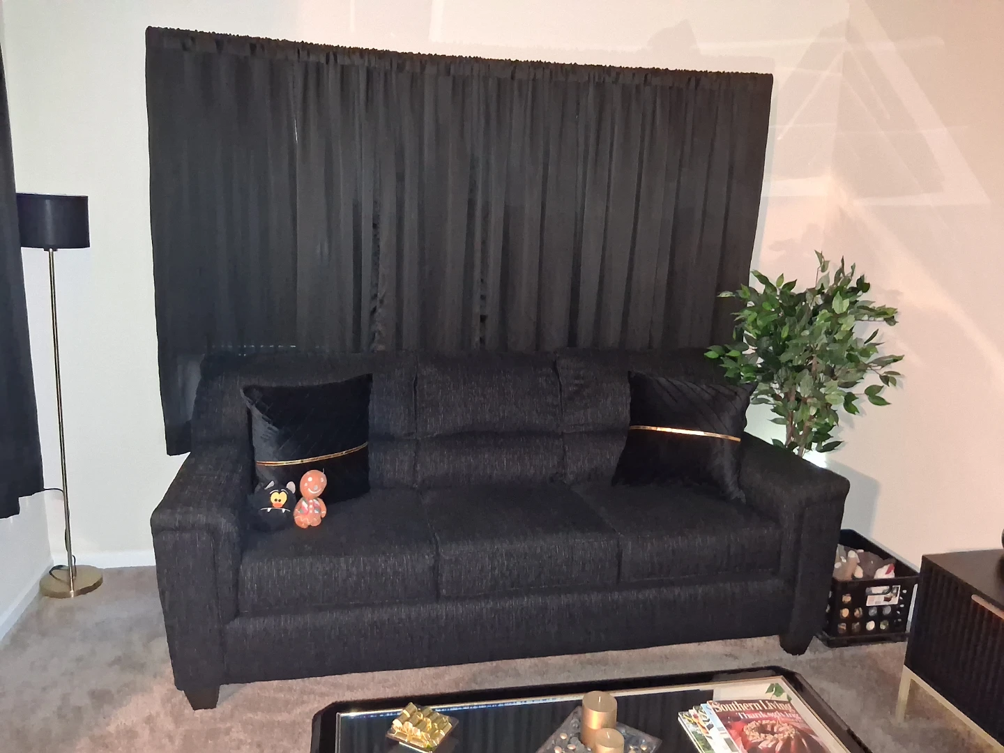 Dark Gray Sofa and Matching Armchair Set - photo 3
