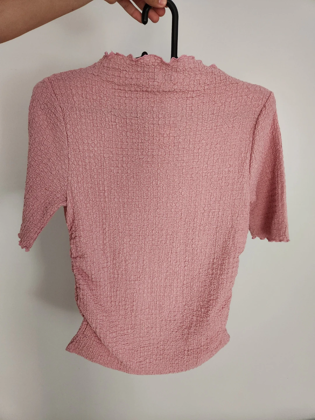 A New Day Pink Smocked Mock Neck Top - photo 2