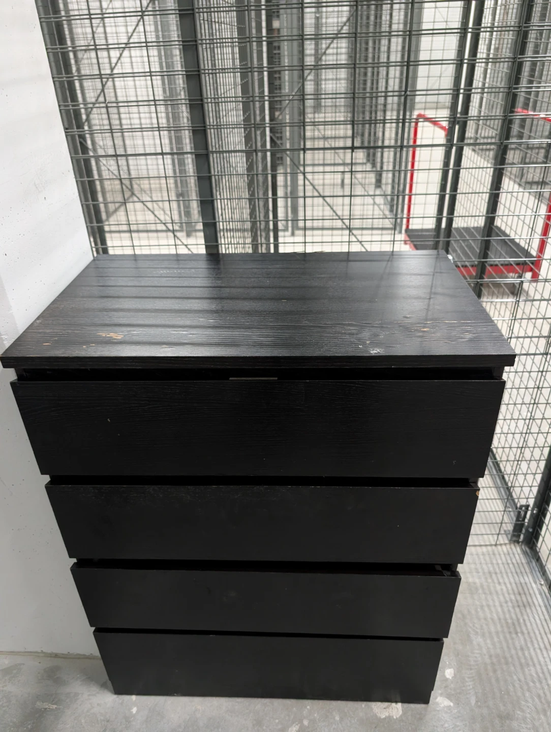 Black 4-Drawer Dresser