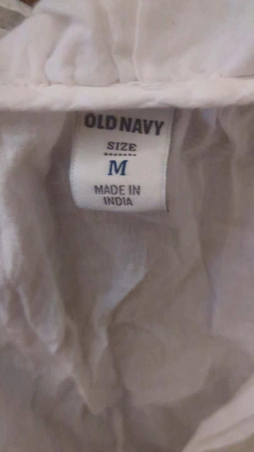 Old Navy White Ruffled Tank Top Size M - photo 2