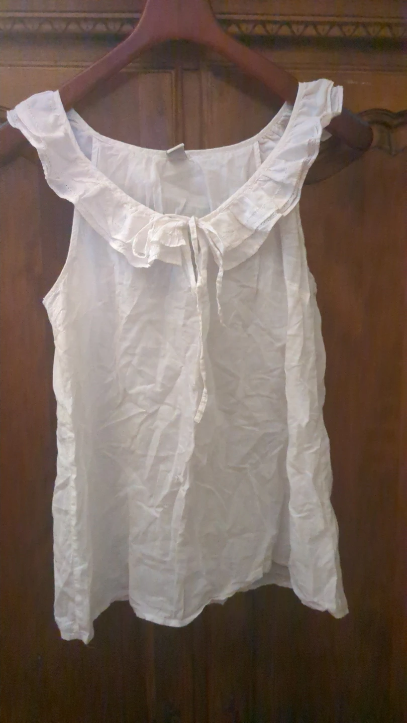 Old Navy White Ruffled Tank Top Size M - photo 5