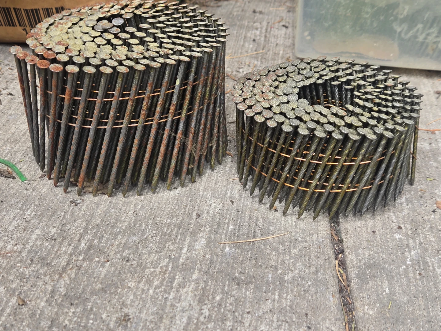 3 1/4 and 2 1/4  framing nails