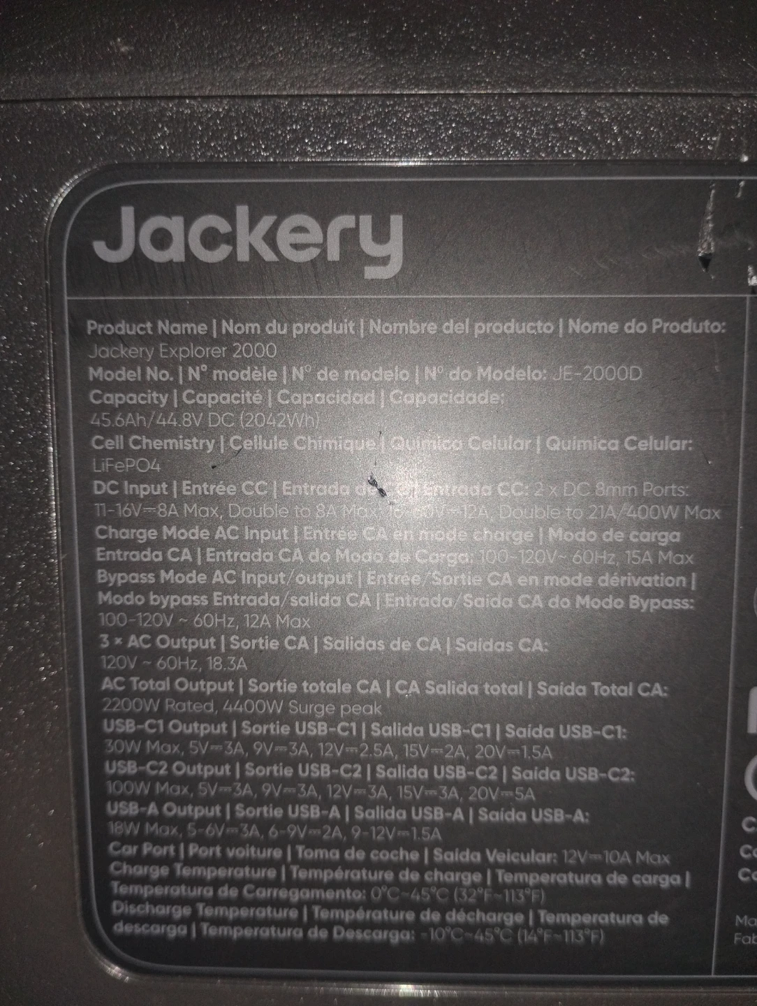 Jackery Explorer 2000 Portable Power Station - photo 4