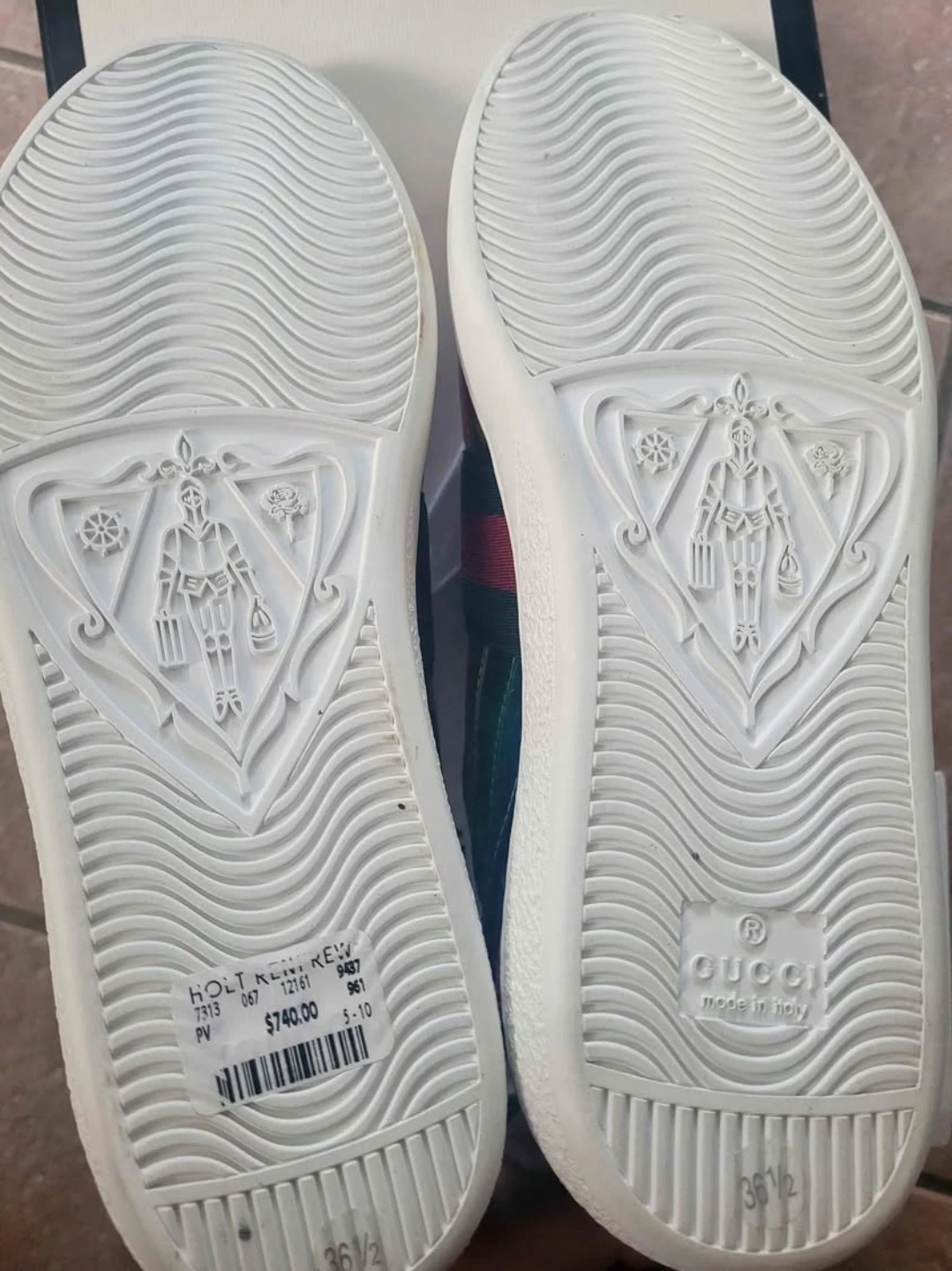 Gucci Rainbow Ace Sneakers - Size 36.5 - photo 4