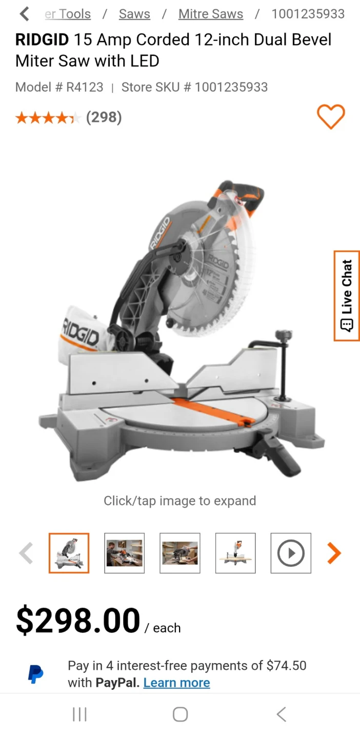 RIDGID Miter saw & Stand