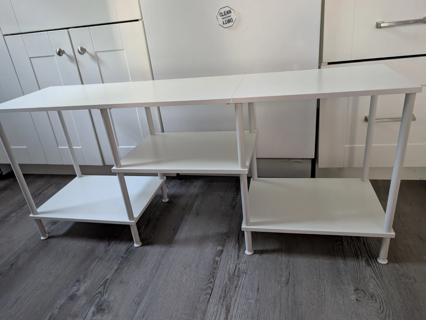 White 3-Tier Shelf Unit