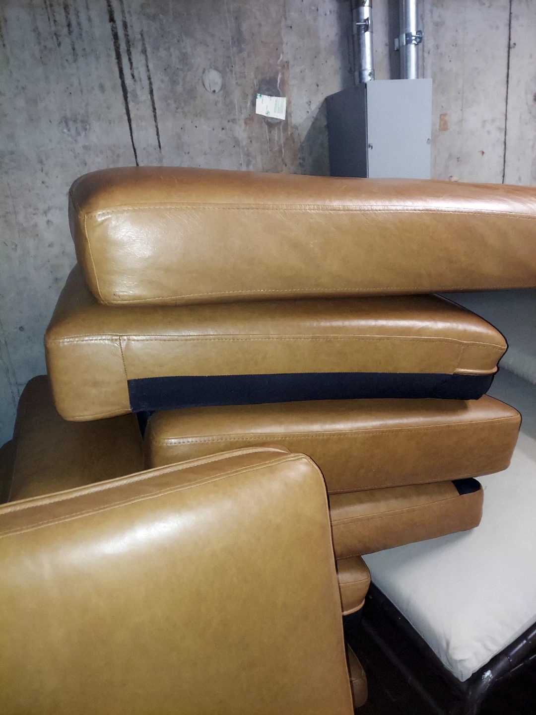 Burrow Nomad Leather Double Chaise Sectional - photo 3