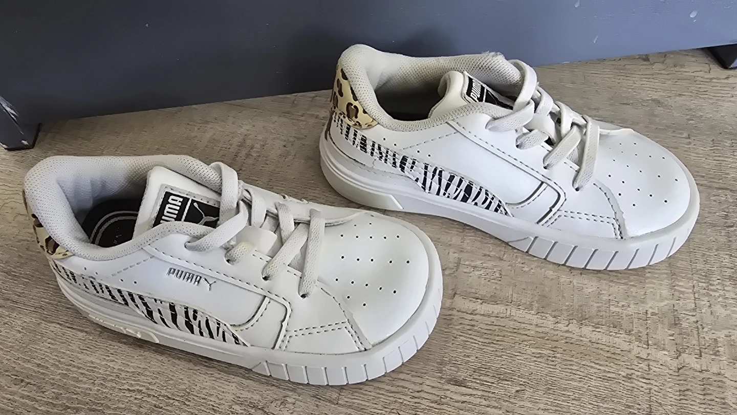 Puma White Leopard & Zebra Print Sneakers - photo 3