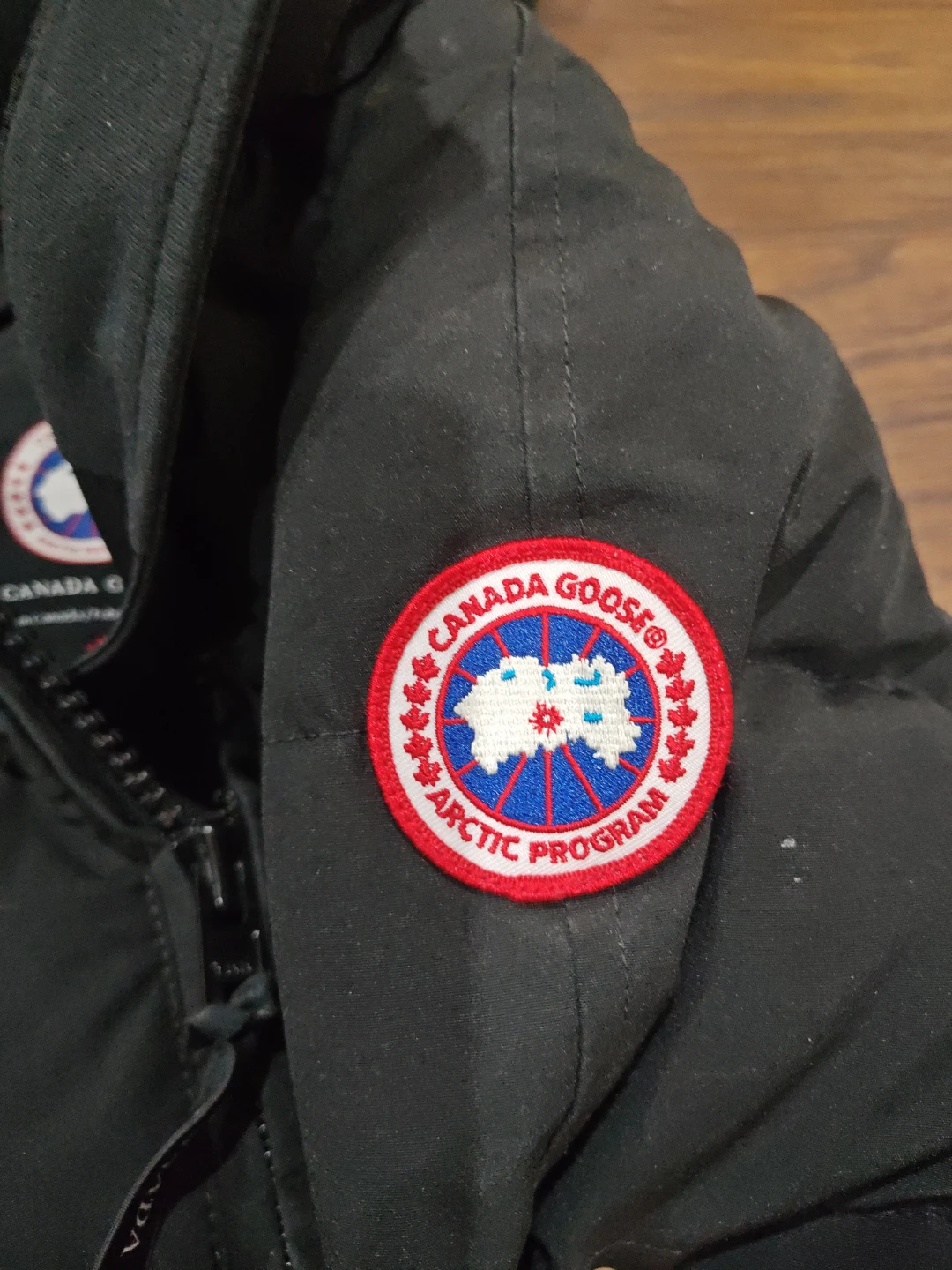 Canada Goose Black Puffer Jacket with Fur Hood - photo 3