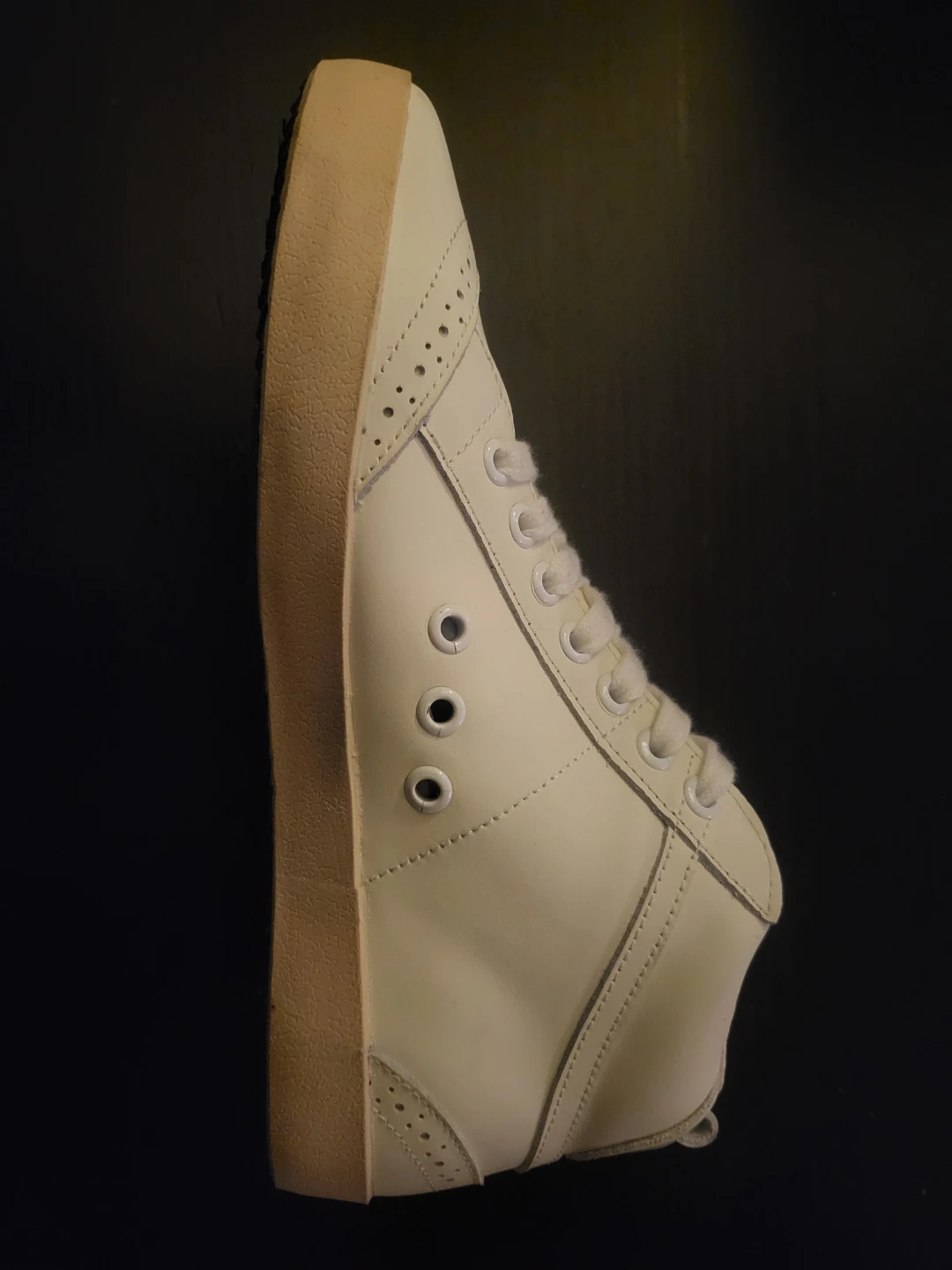 Golden Goose White Leather Sneakers