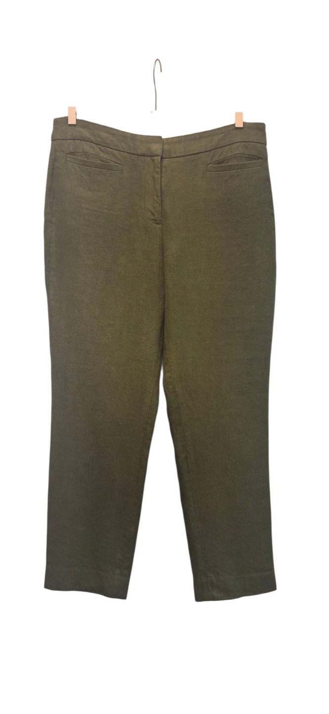 J. Crew Green Textured Cropped Pants - photo 3