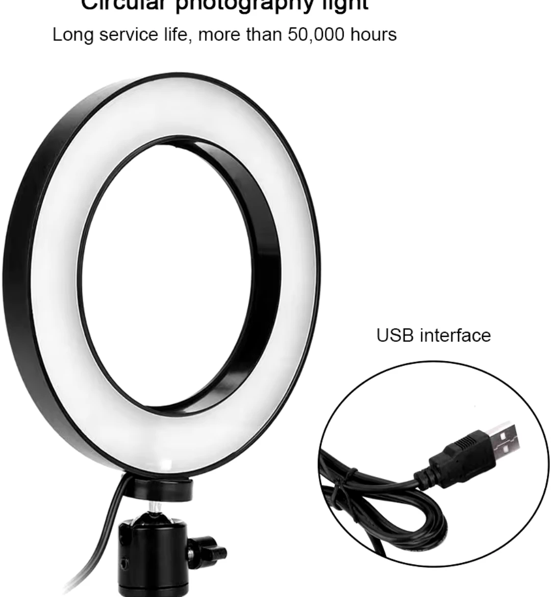 Circular Photography Light Ring - comes with a stand