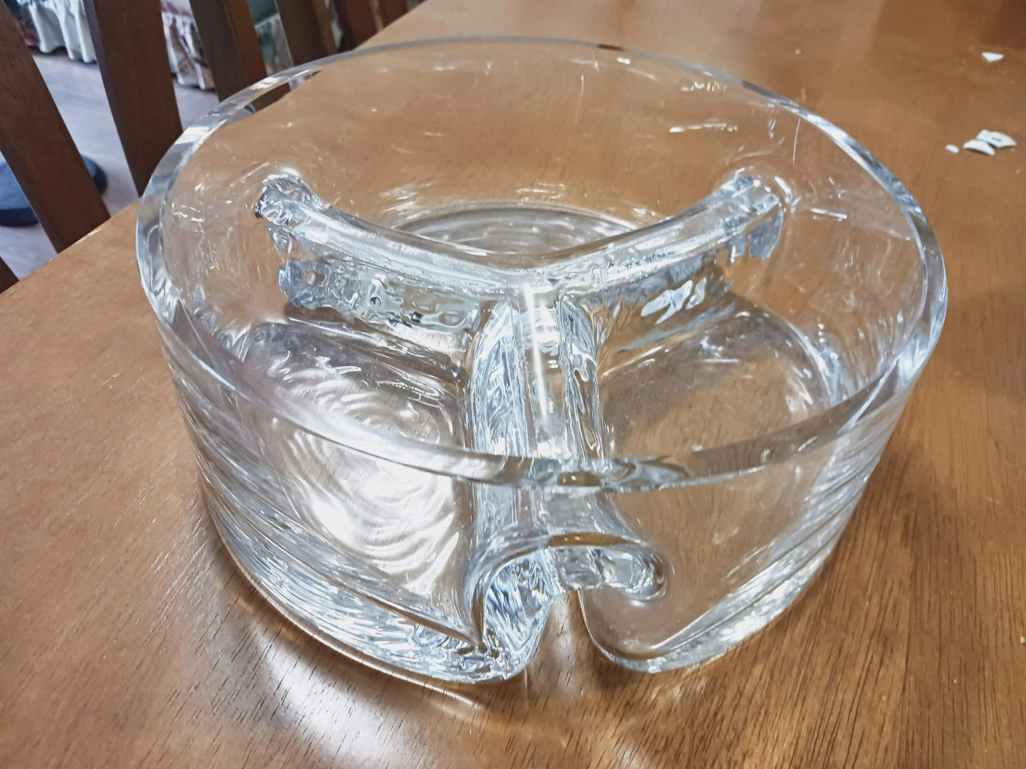 ⚽  Glass 3-Section Serving Dish - photo 2