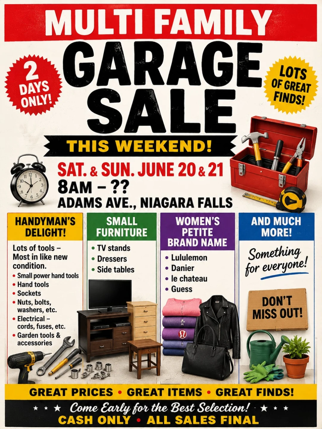 Multi-Family Garage Sale in Niagara Falls