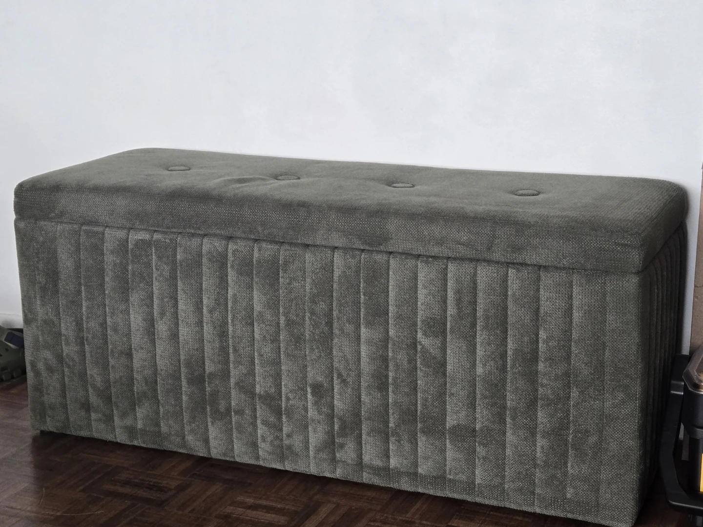 Ottoman Bench With Storage Green