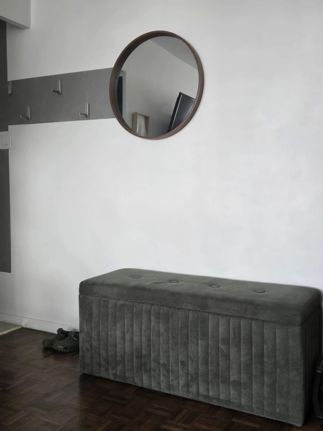 Ottoman Bench With Storage Green - photo 2