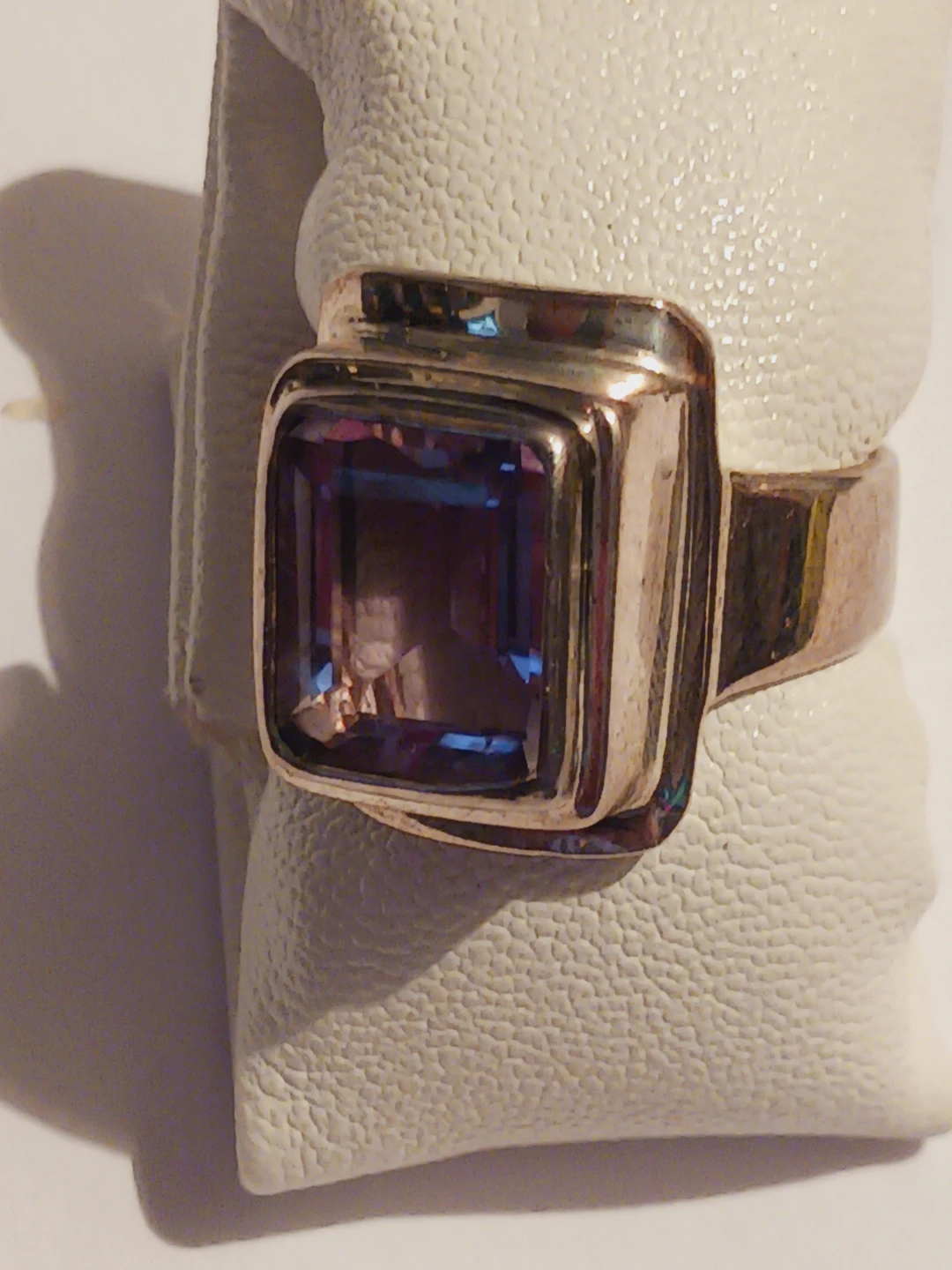 Sajen Designer Signed Sterling Silver 925 Amethyst Ring. 7.5. - photo 3