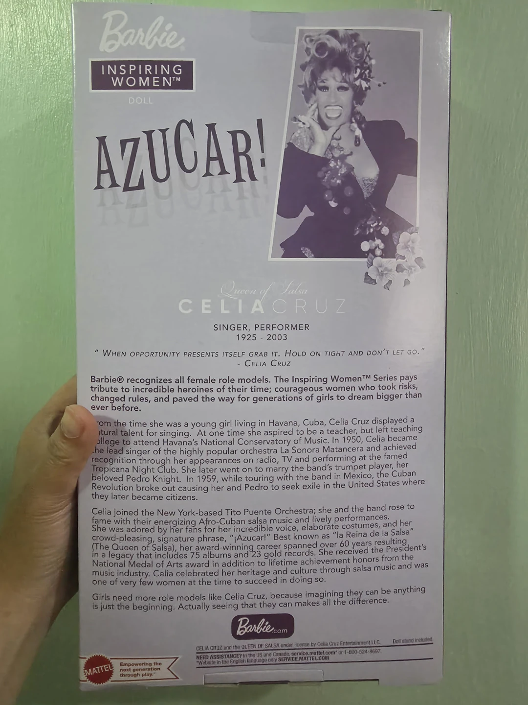Barbie Inspiring Women Celia Cruz Doll - photo 4