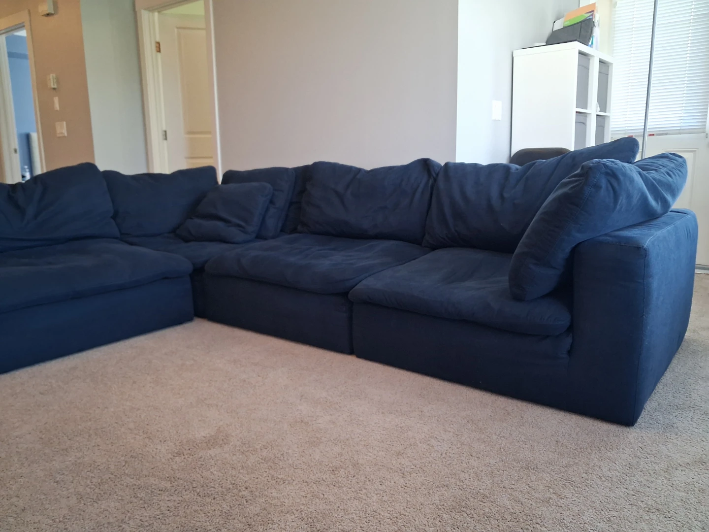Dark Blue Sectional Couch