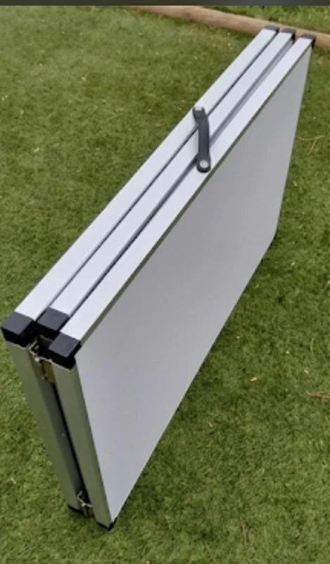Folding Table - White Top, Aluminium Frame