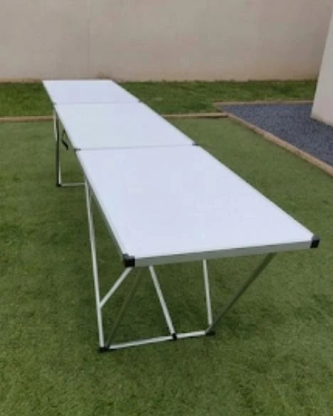 Folding Table - White Top, Aluminium Frame - photo 4