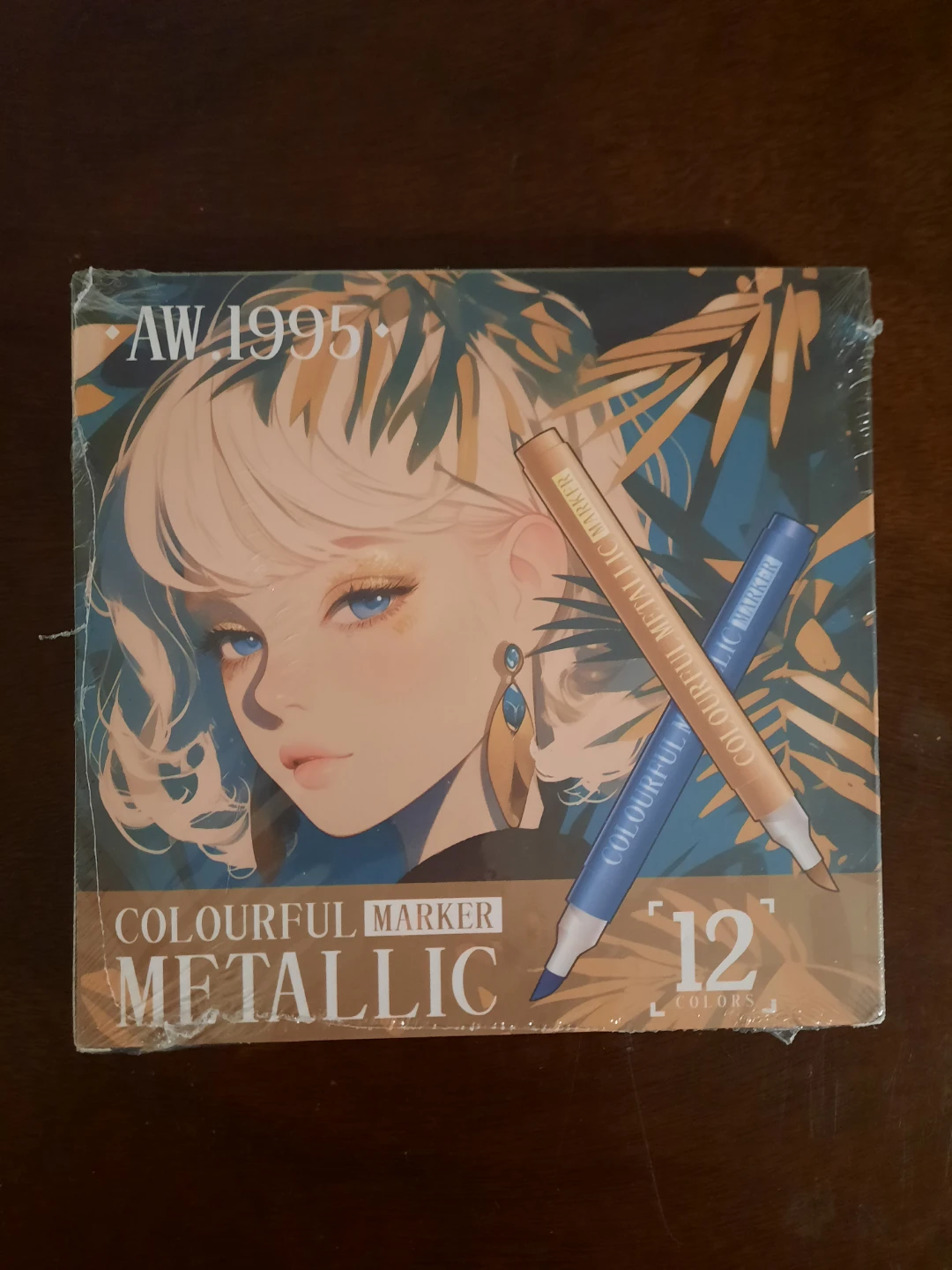 Colourful Metallic Marker Set - 12 Colours