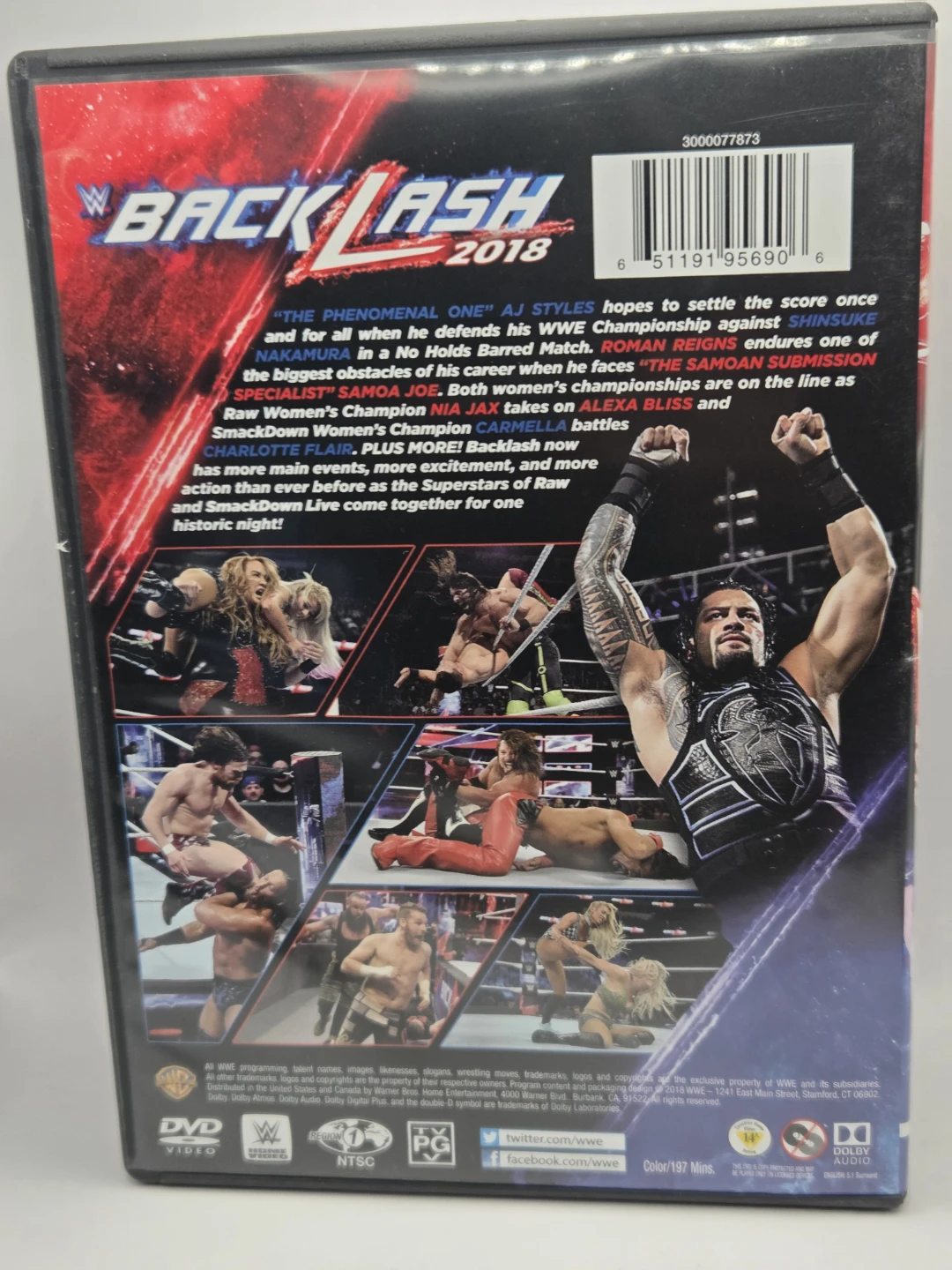 WWE Backlash 2018 DVD - photo 3