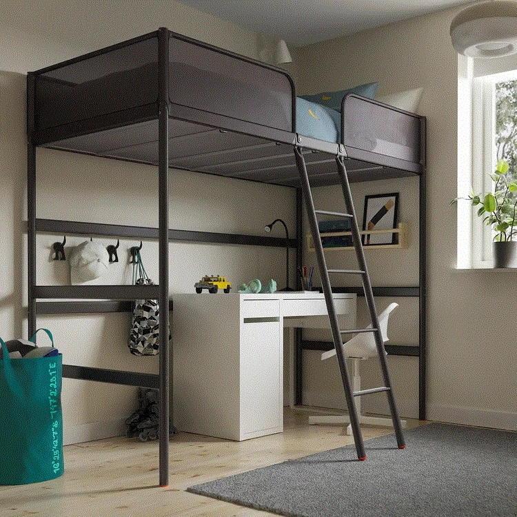 IKEA TUFFING Loft Bed – Dark Grey | $100 | PICKUP ONLY - $100 - photo 2