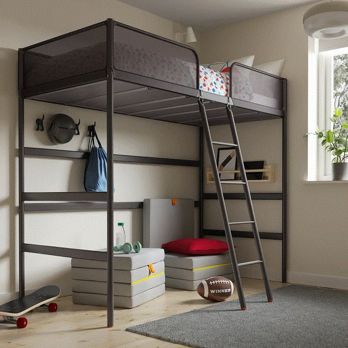IKEA TUFFING Loft Bed – Dark Grey | $100 | PICKUP ONLY - $100 - photo 3