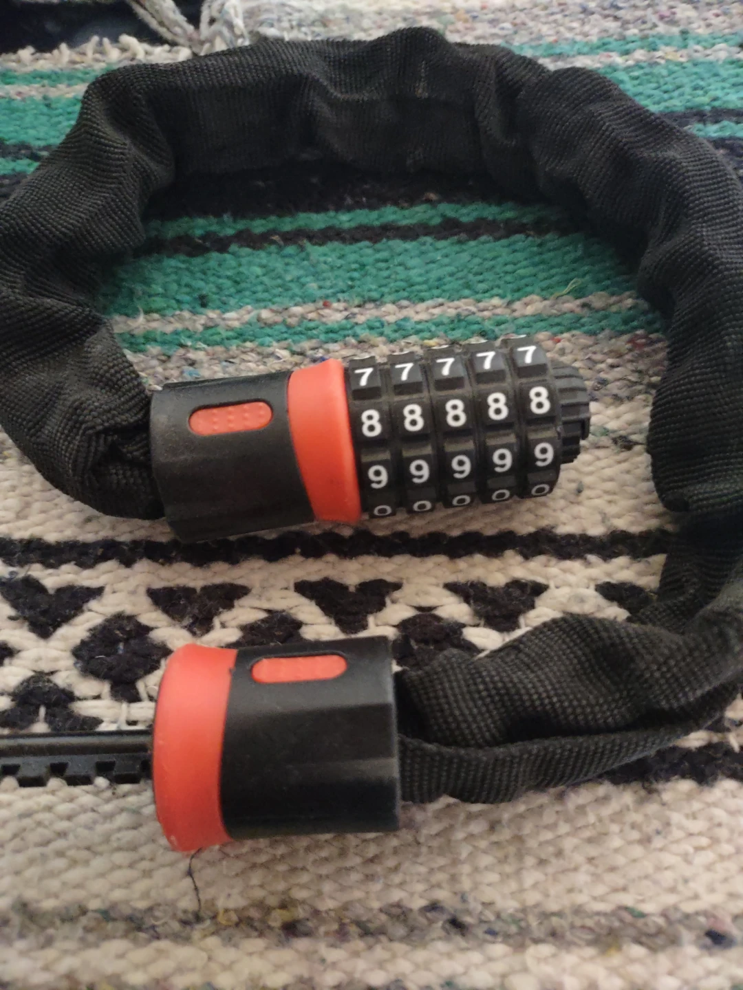 Black Combination Chain Lock